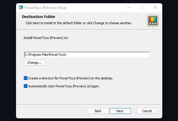 Install PowerToys on Windows PC
