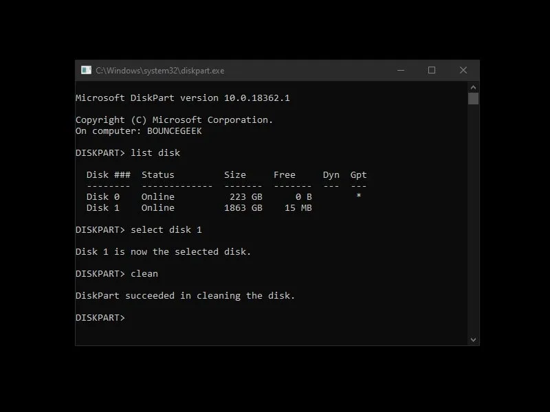 Restore Deleted Partition after Diskpart Clean