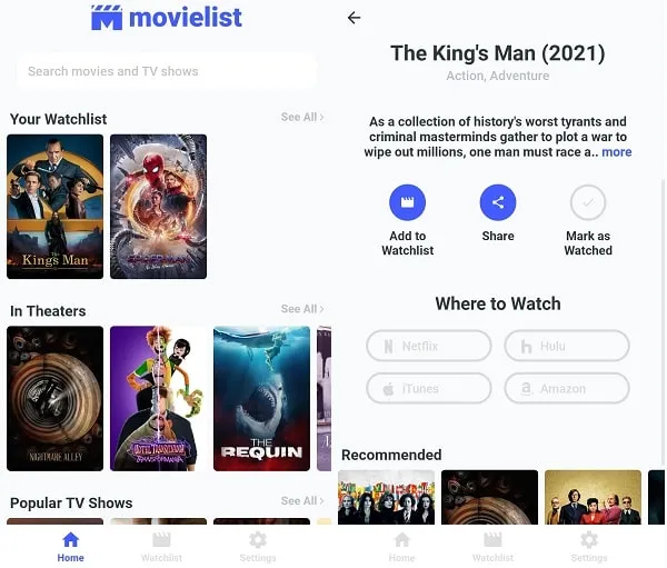 MovieList Track Your Movies & TV Shows