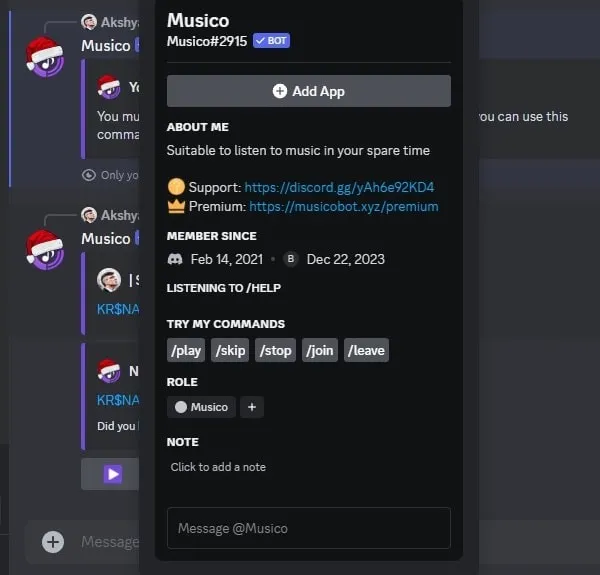 Musico Discord Bot