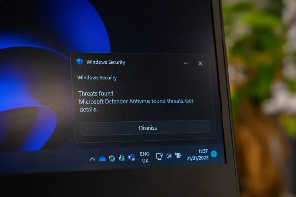 Windows Security App Threats Found