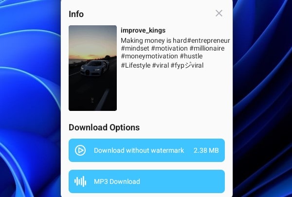 Download TikTok Video Without Watermark