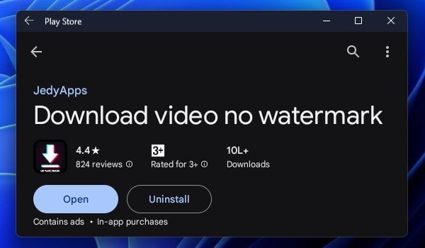 Install Download Video No Watermark