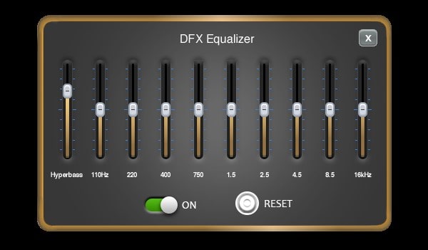 DFX Equalizer Software for Windows 11