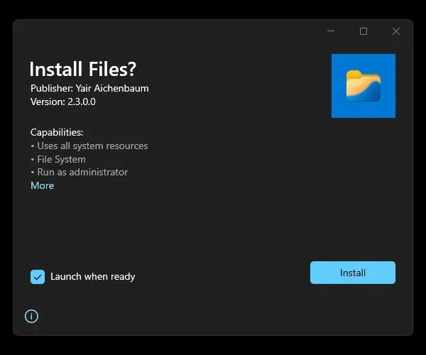 Install Files App in Windows 11