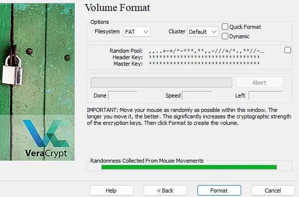 Format VeraCrypt Drive to Encrypt Files Windows 11