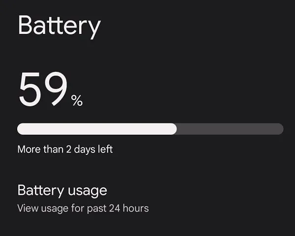 Check Android App Battery Usage