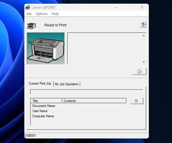 Canon Printer Ready to Print