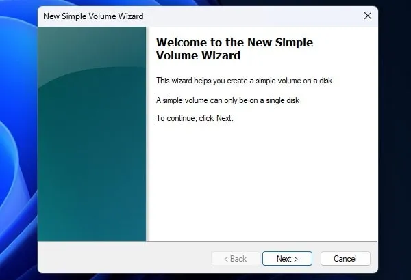 Welcome to the New Simple Volume Wizard