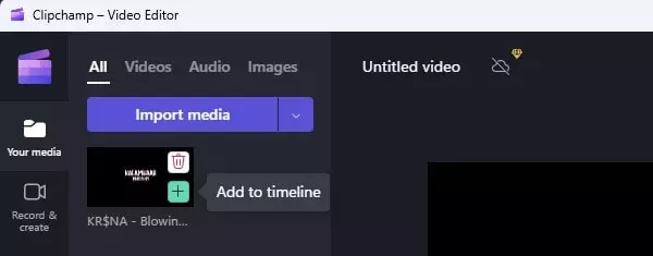 Import Media and add to Timeline