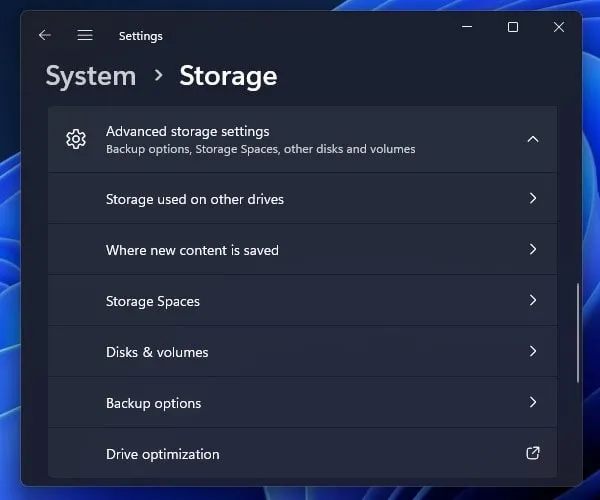 Windows 11 Drive Optimization