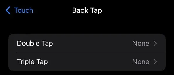 Double Tap and Triple Tap iPhone