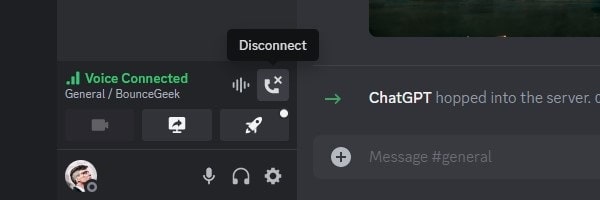 Disconnect from Voice Channel Discord