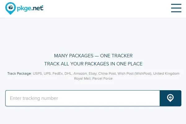Track your eBay package pkge