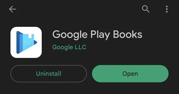 Install Google Play Books App