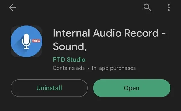 Install Internal Audio Record - Sound App