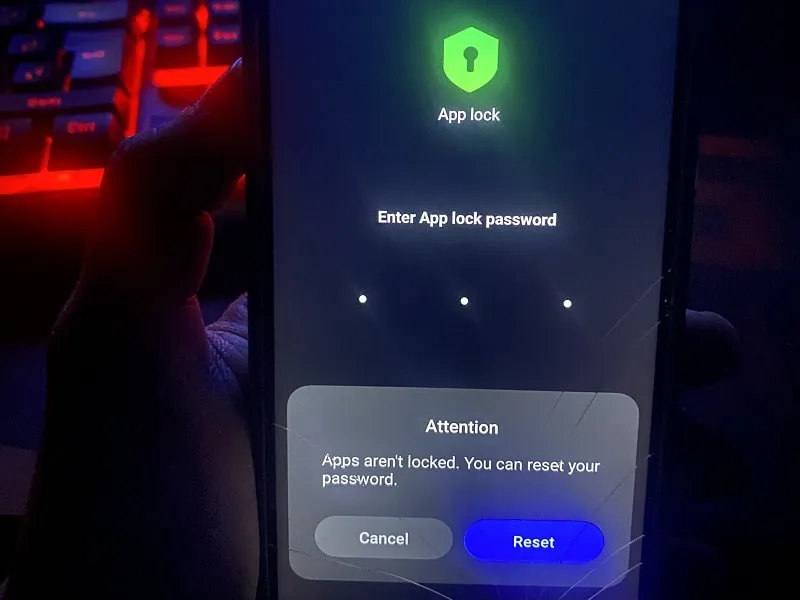 Reset MI App Lock without Factory Reset
