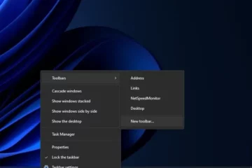 Enable Toolbars on Windows 11 Taskbar