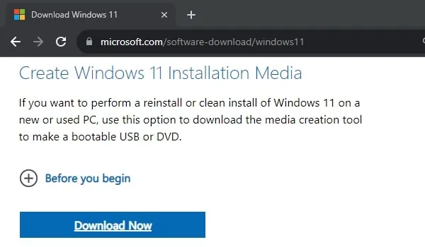 Download and Create Windows 11 Installation Media