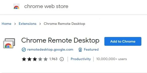 Add Chrome Remote Desktop