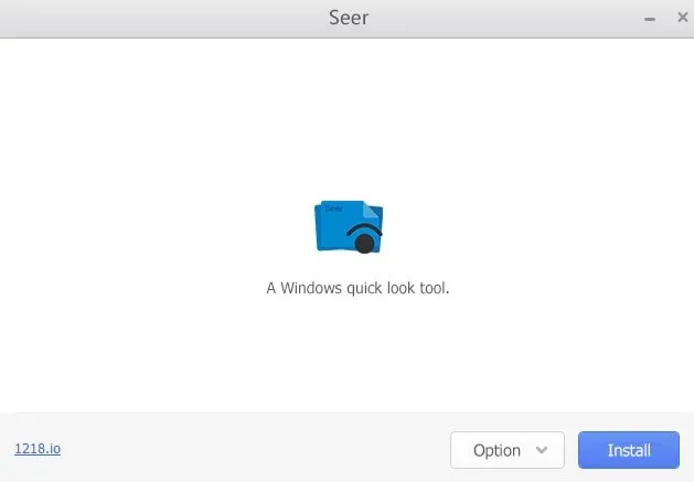 Install Seer App to Get Quick Look Windows 11