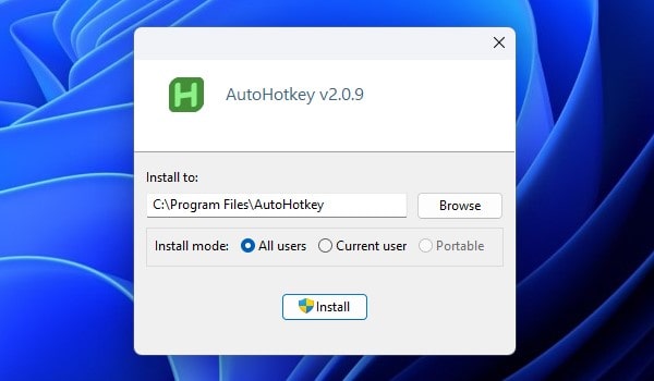 Install Latest version of AutoHotKey
