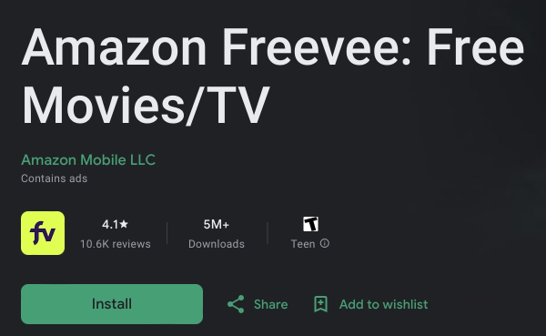 Amazon Freevee