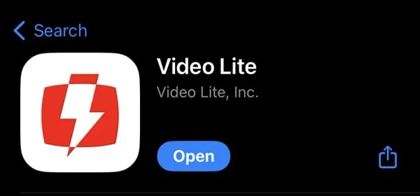 Install Video Lite App