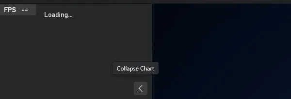 Collapse FPS Chart to Enable GTA 5 FPS Counter