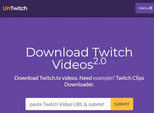 UnTwitch Download Twitch VODs