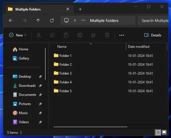 Create Custom Multiple Folders