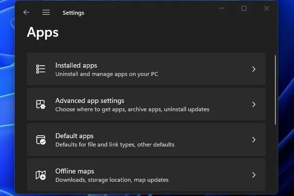 Set Default Apps in Windows 11
