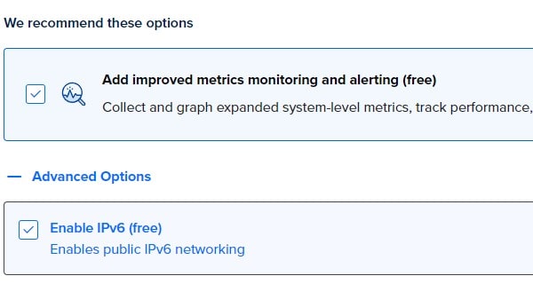 Enable IPv6 and Improved Metrics