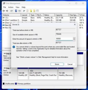 How to Shrink Volume in Windows 11 to Make Partition - BounceGeek