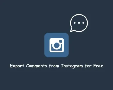 Export Comments from Instagram for Free
