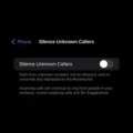 Turn Off Silence Calls on iPhone