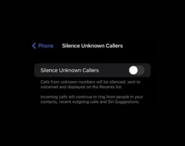 Turn Off Silence Calls on iPhone