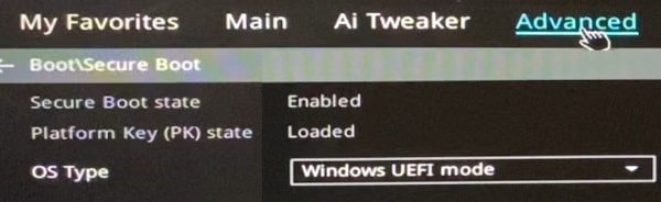 Enable Secure Boot